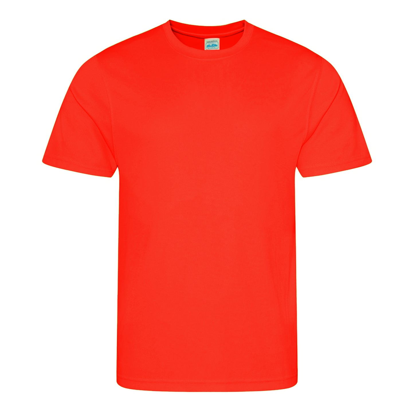 Orange Flame - Front - AWDis Just Cool Mens Performance Plain T-Shirt