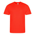 Orange Flame - Front - AWDis Just Cool Mens Performance Plain T-Shirt