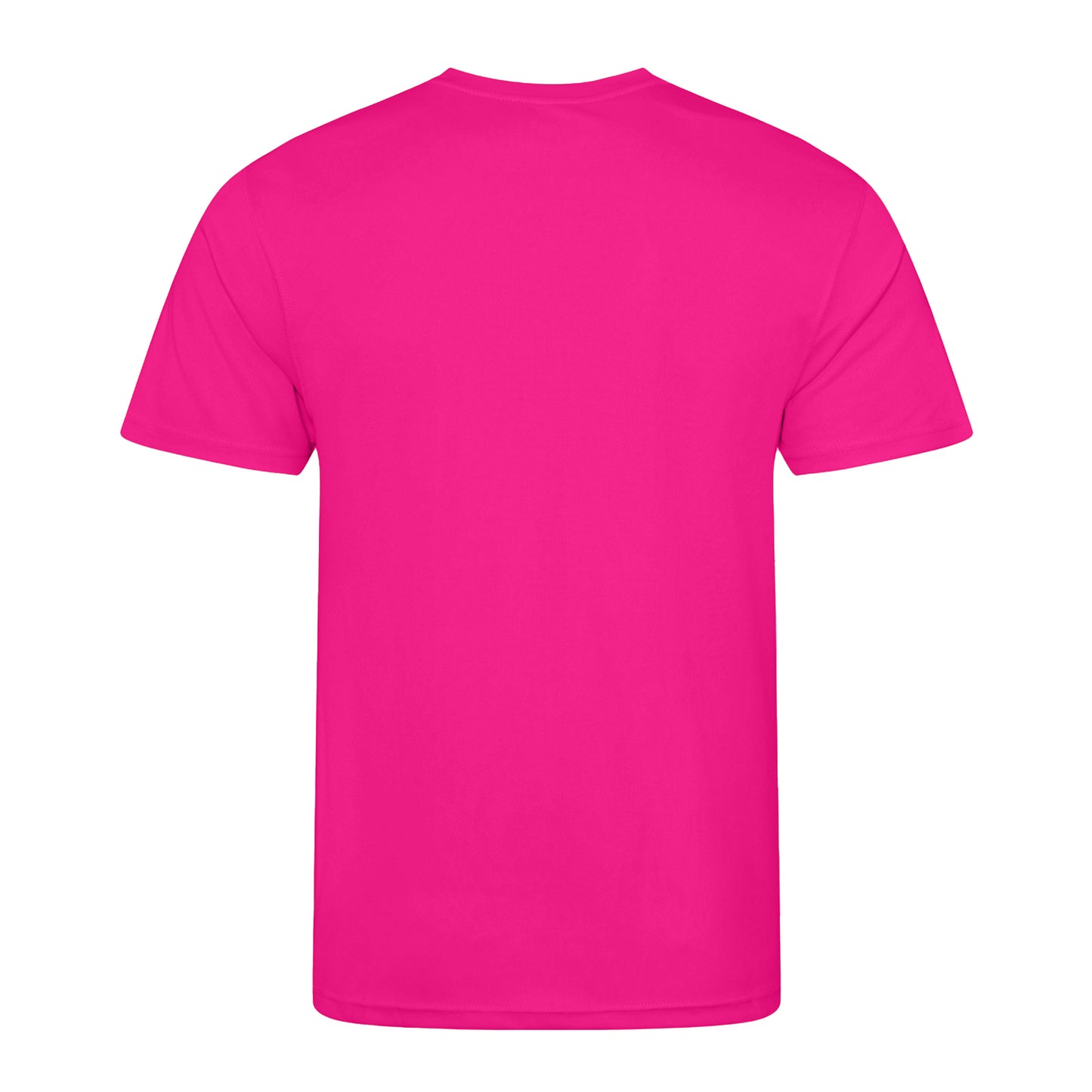 Hyper Pink - Back - AWDis Just Cool Mens Performance Plain T-Shirt