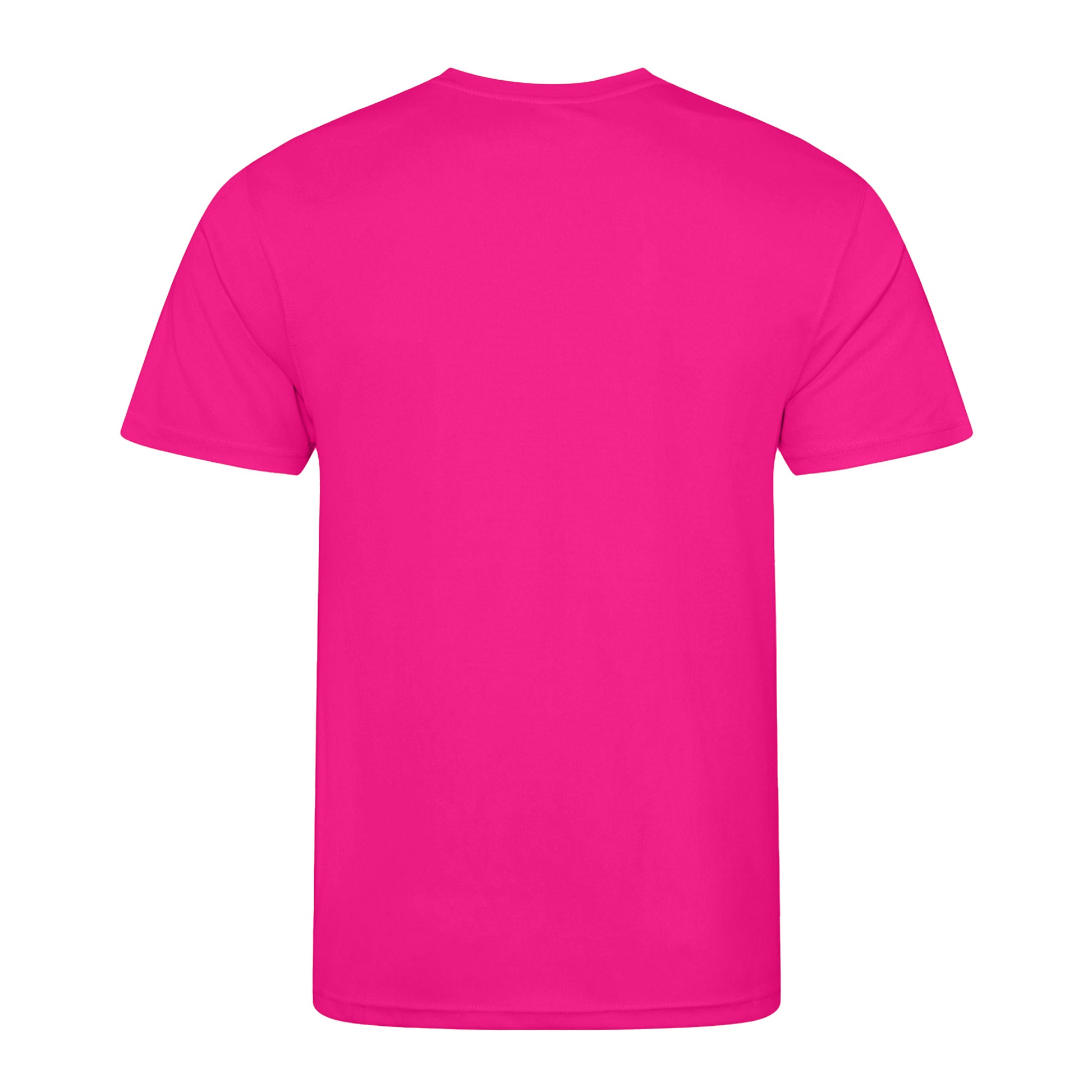 Hyper Pink - Back - AWDis Just Cool Mens Performance Plain T-Shirt