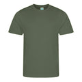 Earthy Green - Front - AWDis Just Cool Mens Performance Plain T-Shirt