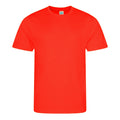 Orange Flame - Front - AWDis Just Cool Mens Performance Plain T-Shirt