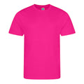 Hyper Pink - Front - AWDis Just Cool Mens Performance Plain T-Shirt