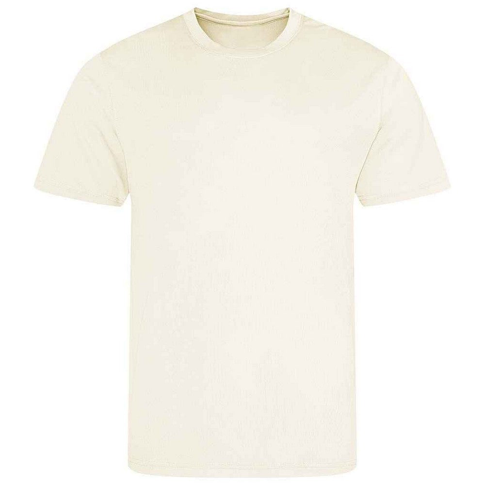 Vanilla - Front - AWDis Just Cool Mens Performance Plain T-Shirt