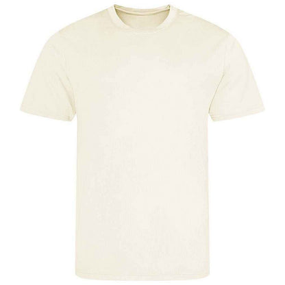 Vanilla - Front - AWDis Just Cool Mens Performance Plain T-Shirt