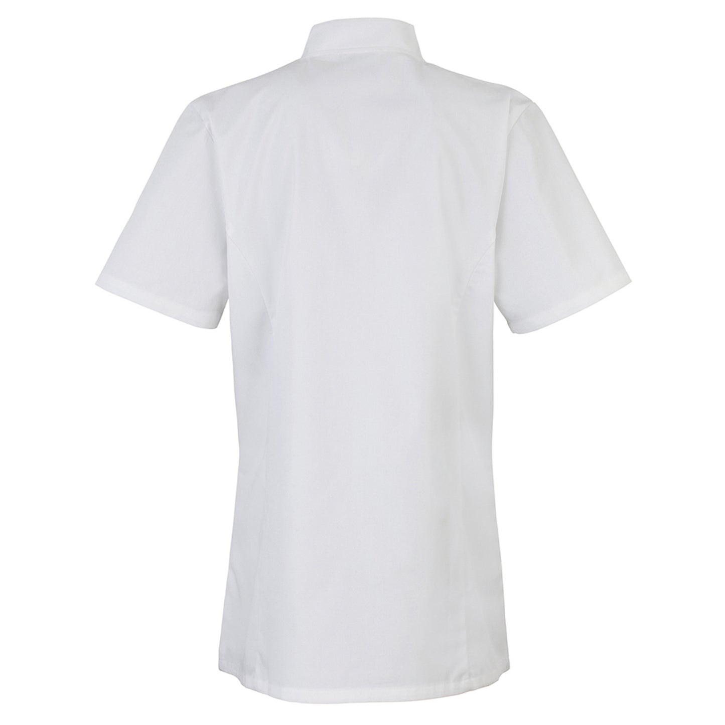 White - Back - Premier Womens-Ladies Short Sleeve Chefs Jacket - Chefswear (Pack of 2)