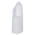 White - Side - Premier Womens-Ladies Short Sleeve Chefs Jacket - Chefswear (Pack of 2)