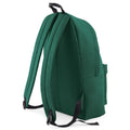 Bottle Green - Back - Beechfield Childrens Junior Fashion Backpack Bags - Rucksack - School (Pack Of 2)