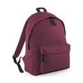 Burgundy - Front - Beechfield Childrens Junior Fashion Backpack Bags - Rucksack - School (Pack Of 2)
