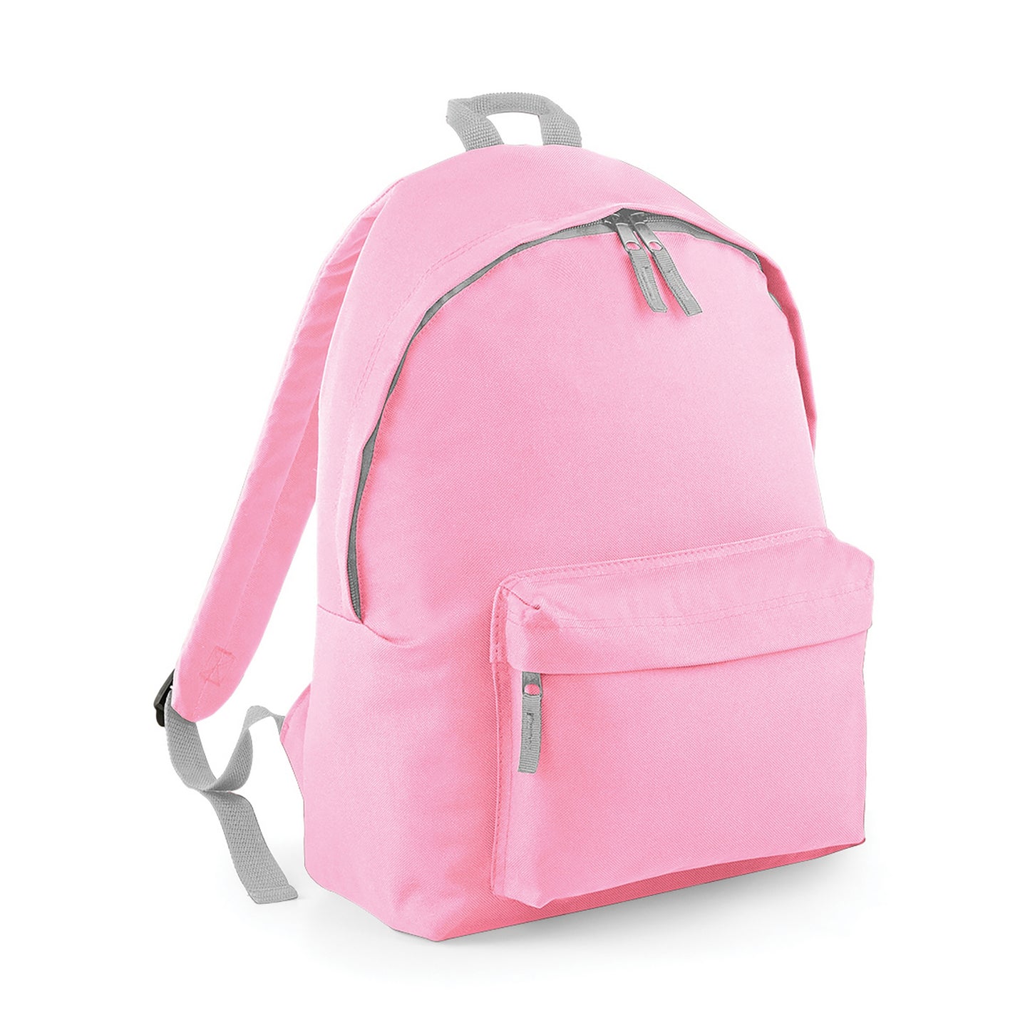 Classic Pink- Light Grey - Front - Beechfield Childrens Junior Fashion Backpack Bags - Rucksack - School (Pack Of 2)