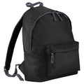 Black - Front - Beechfield Childrens Junior Fashion Backpack Bags - Rucksack - School (Pack Of 2)