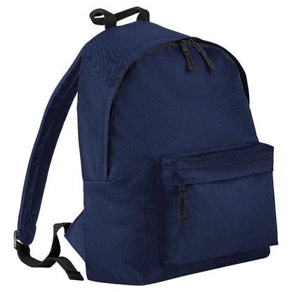 French Navy - Front - Beechfield Childrens Junior Fashion Backpack Bags - Rucksack - School (Pack Of 2)