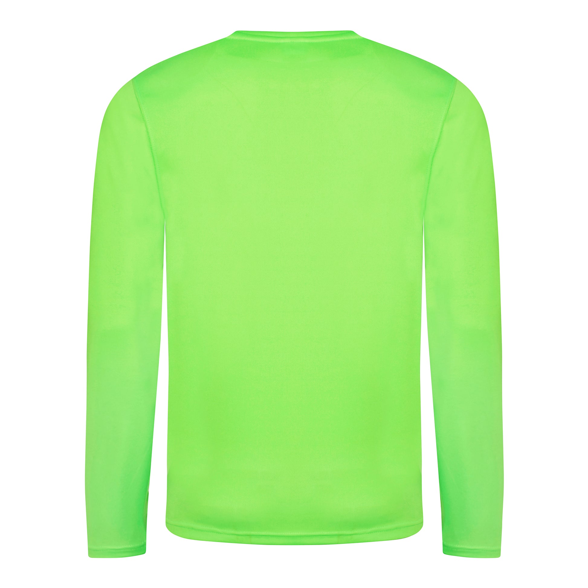 Electric Green - Back - AWDis Just Cool Mens Long Sleeve Cool Sports Performance Plain T-Shirt