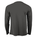 Charcoal - Back - AWDis Just Cool Mens Long Sleeve Cool Sports Performance Plain T-Shirt