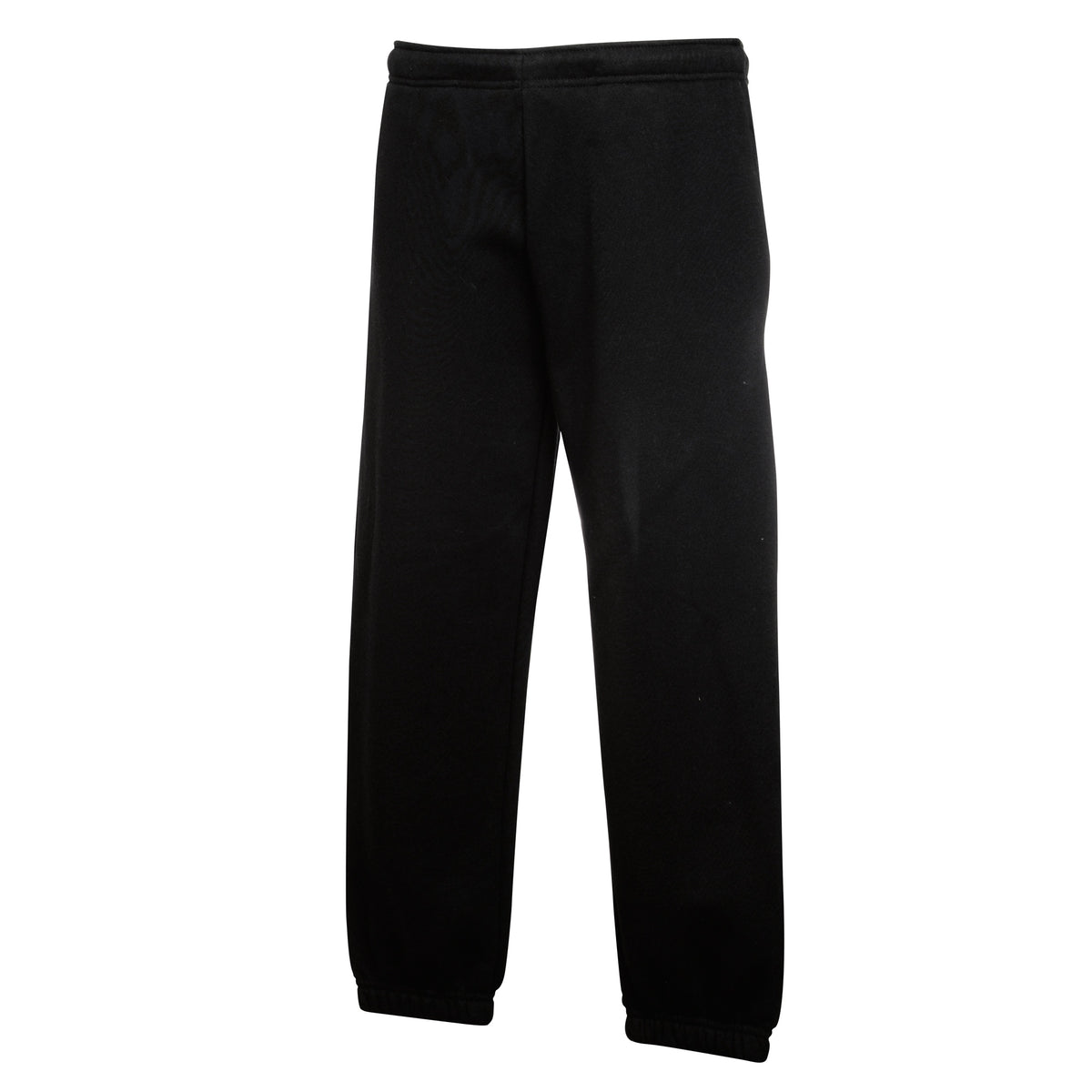 Black - Front - Fruit Of The Loom Kids Unisex Premium 70-30 Jog Pants - Jogging Bottoms (Pack of 2)