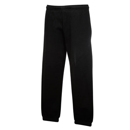 Black - Front - Fruit Of The Loom Kids Unisex Premium 70-30 Jog Pants - Jogging Bottoms (Pack of 2)