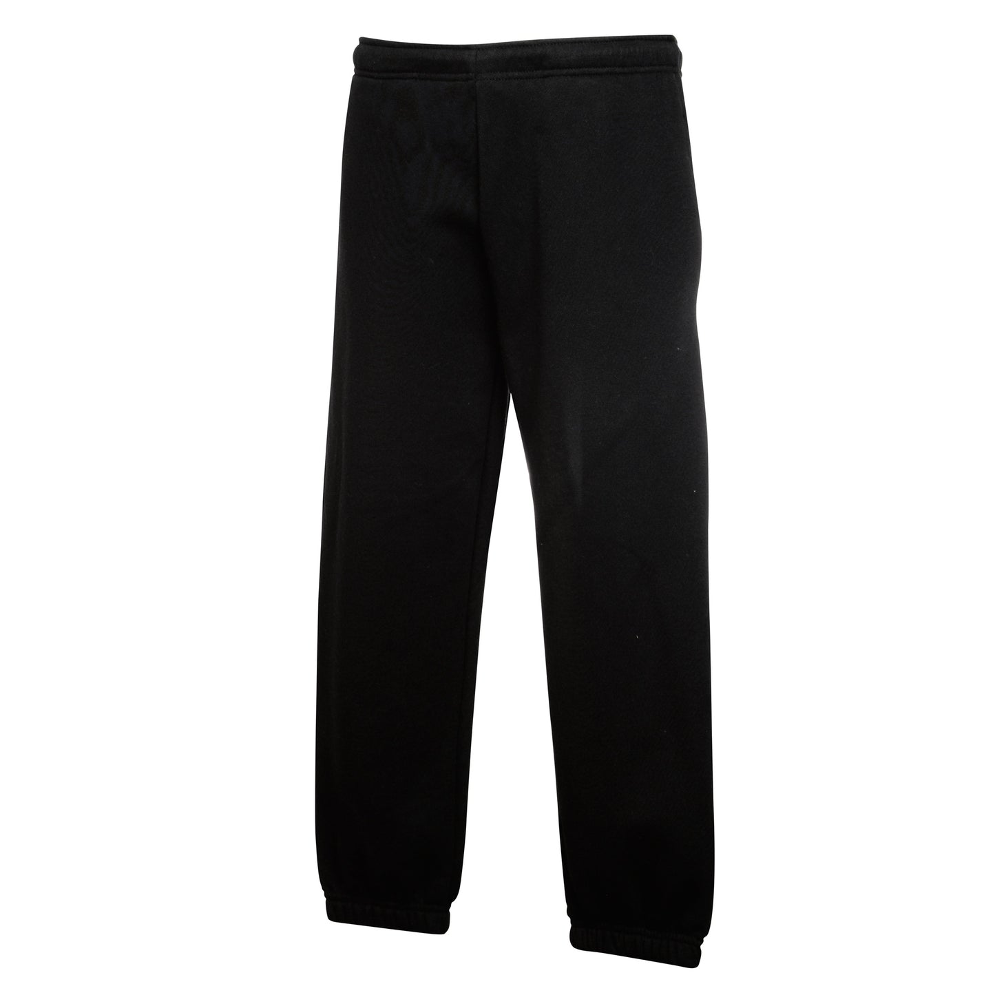 Black - Front - Fruit Of The Loom Kids Unisex Premium 70-30 Jog Pants - Jogging Bottoms (Pack of 2)