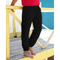 Black - Back - Fruit Of The Loom Kids Unisex Premium 70-30 Jog Pants - Jogging Bottoms (Pack of 2)