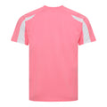 French Navy-Arctic White - Pack Shot - Just Cool Mens Contrast Cool Sports Plain T-Shirt
