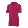 Hot Pink - Front - Just Cool Kids Unisex Sports Polo Plain Shirt (Pack of 2)