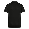 Jet Black - Back - Just Cool Kids Unisex Sports Polo Plain Shirt (Pack of 2)