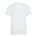 Arctic White - Back - Just Cool Kids Unisex Sports Polo Plain Shirt (Pack of 2)