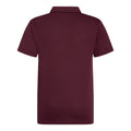 Burgundy - Back - Just Cool Kids Unisex Sports Polo Plain Shirt (Pack of 2)