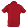 Fire Red - Back - Just Cool Kids Unisex Sports Polo Plain Shirt (Pack of 2)