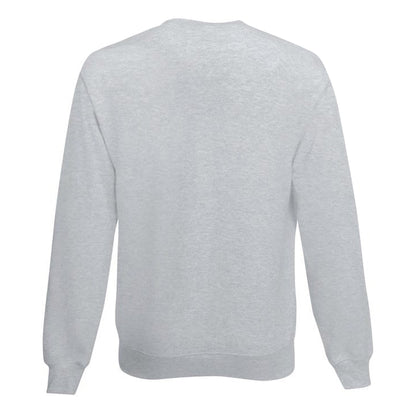 Heather Grey - Back - Fruit Of The Loom Kids Unisex Classic 80-20 Set-In Sweatshirt (Pack of 2)