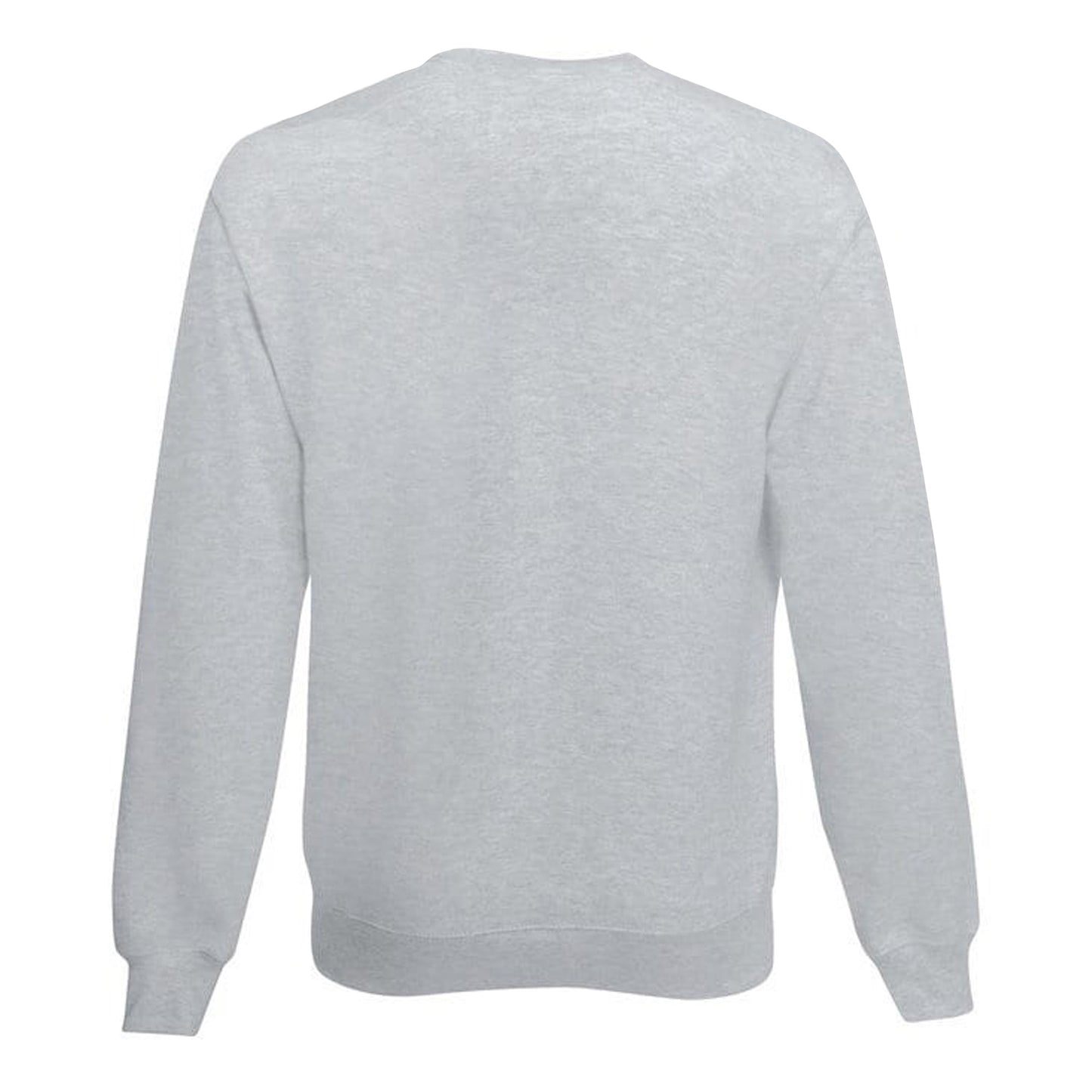 Heather Grey - Back - Fruit Of The Loom Kids Unisex Classic 80-20 Set-In Sweatshirt (Pack of 2)