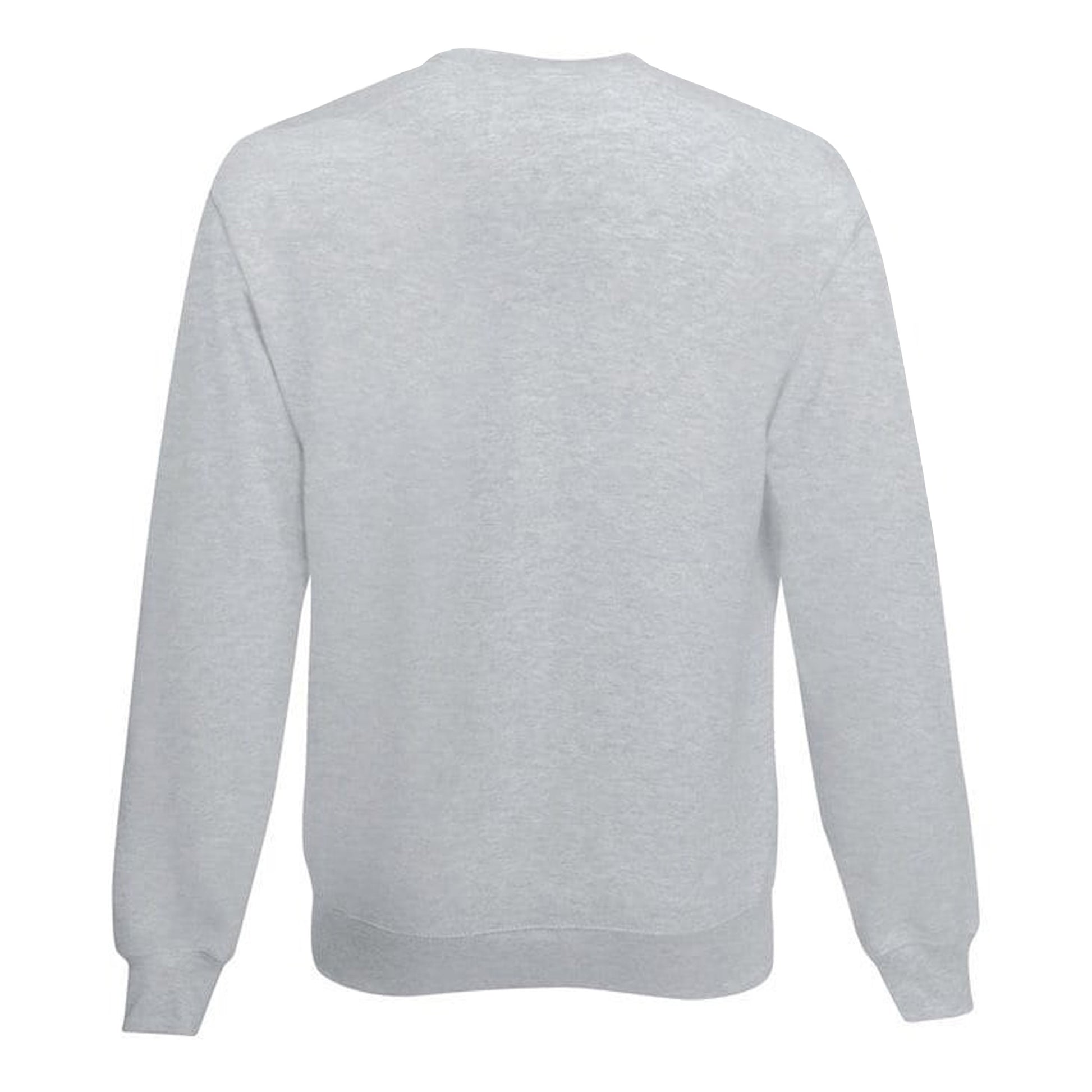 Heather Grey - Back - Fruit Of The Loom Kids Unisex Classic 80-20 Set-In Sweatshirt (Pack of 2)