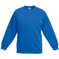 Royal Blue - Front - Fruit Of The Loom Kids Unisex Classic 80-20 Set-In Sweatshirt (Pack of 2)