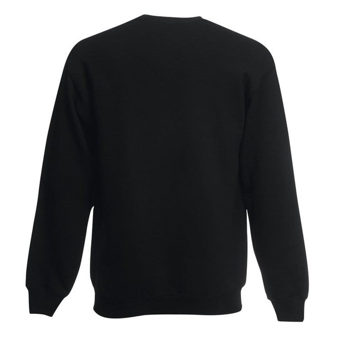 Black - Back - Fruit Of The Loom Kids Unisex Classic 80-20 Set-In Sweatshirt (Pack of 2)