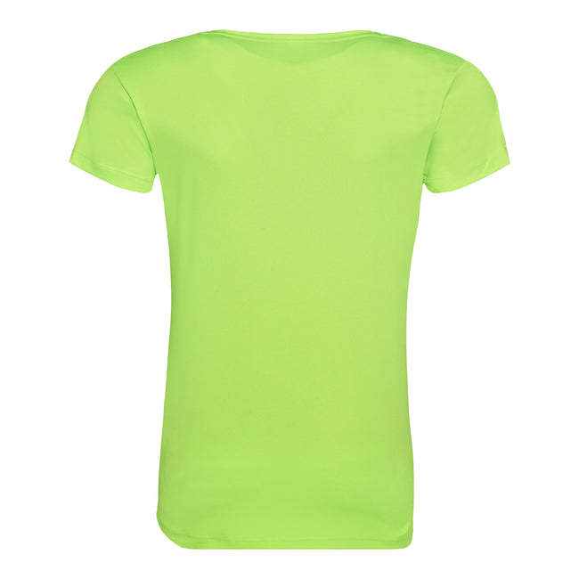 Electric Green - Back - AWDis Just Cool Womens-Ladies Sports Plain T-Shirt