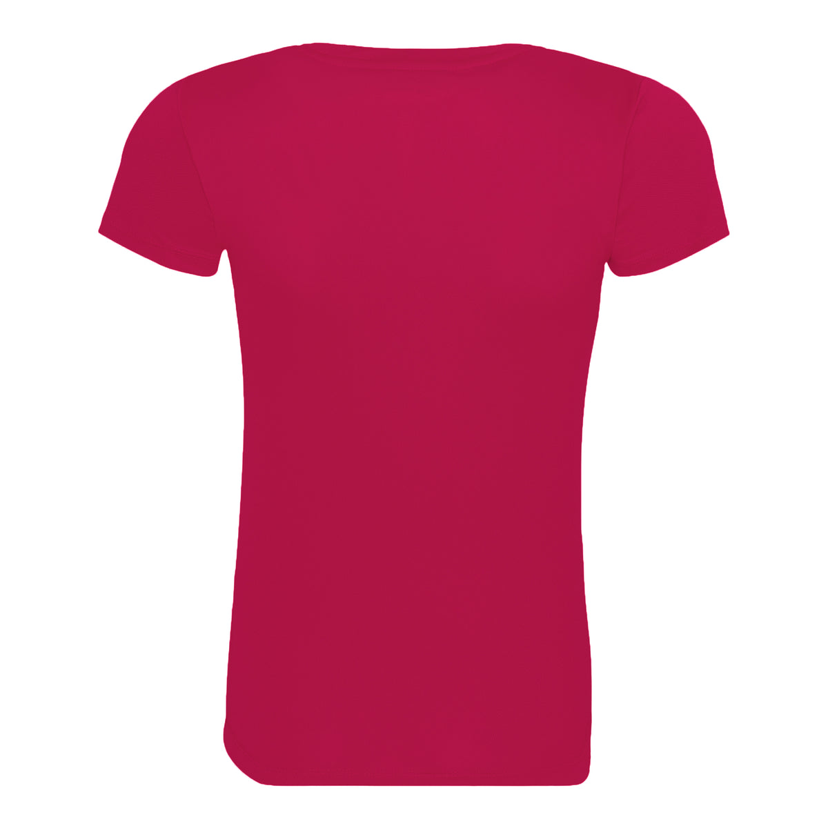 Hot Pink - Back - AWDis Just Cool Womens-Ladies Sports Plain T-Shirt