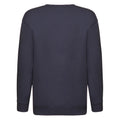 Deep Navy - Back - Fruit Of The Loom Kids Unisex Premium 70-30 Sweatshirt (Pack of 2)
