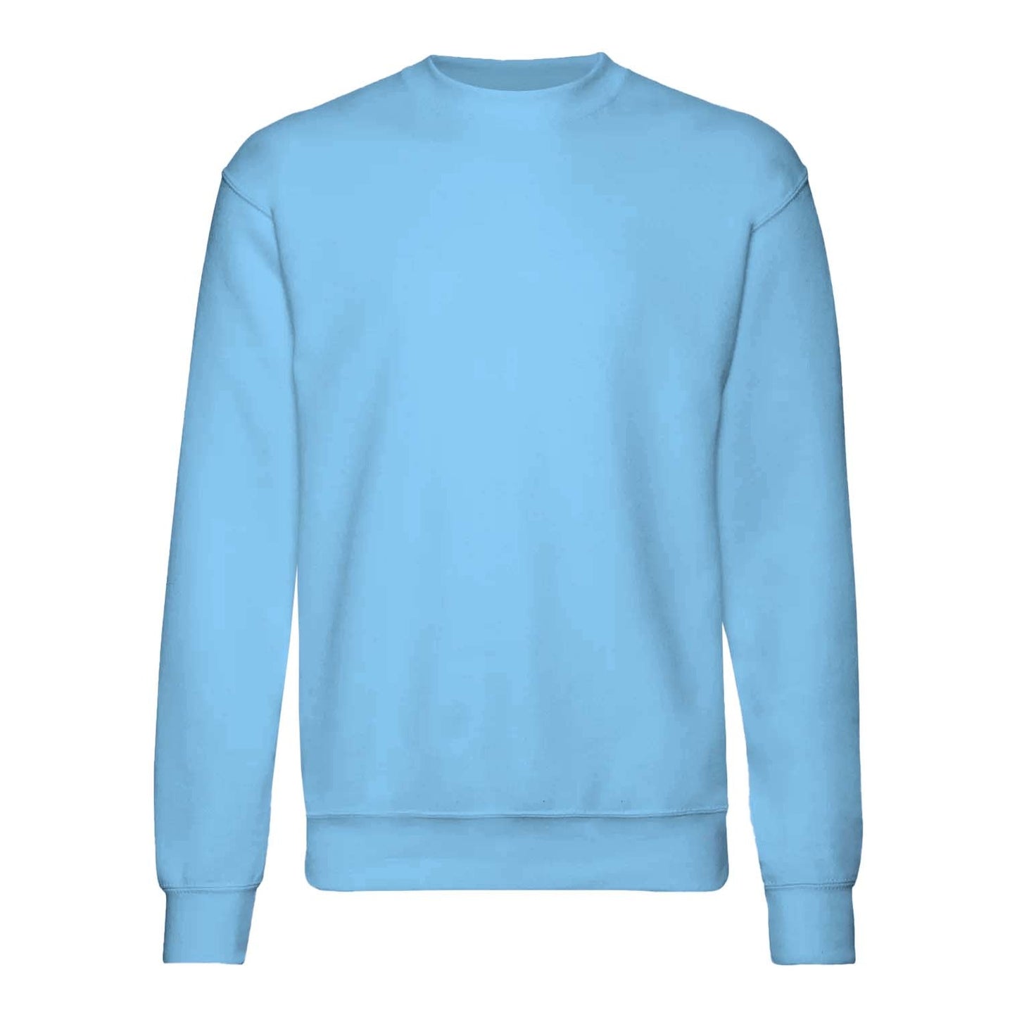 Sky Blue - Front - Fruit Of The Loom Kids Unisex Premium 70-30 Sweatshirt (Pack of 2)