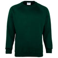 Bottle Green - Front - Maddins Kids Unisex Coloursure Crew Neck Sweatshirt - Schoolwear (Pack of 2)