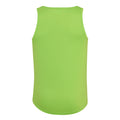 Electric Green - Back - AWDis Just Cool Mens Sports Gym Plain Tank - Vest Top