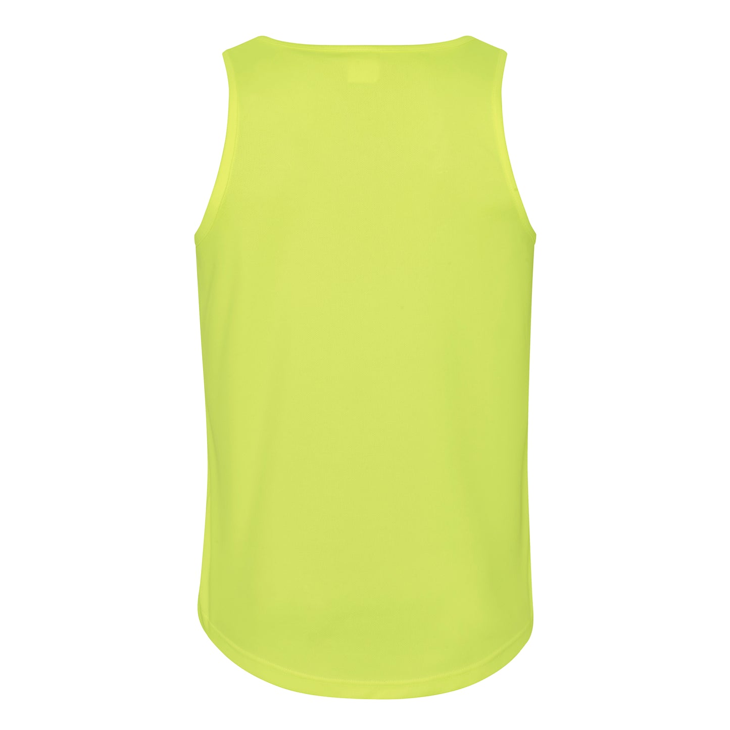 Electric Yellow - Back - AWDis Just Cool Mens Sports Gym Plain Tank - Vest Top
