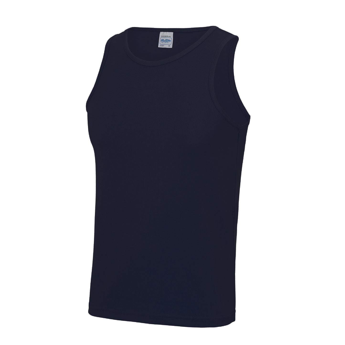French Navy - Front - AWDis Just Cool Mens Sports Gym Plain Tank - Vest Top