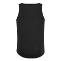 Jet Black - Back - AWDis Just Cool Mens Sports Gym Plain Tank - Vest Top