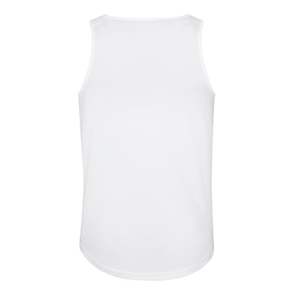 Arctic White - Side - AWDis Just Cool Mens Sports Gym Plain Tank - Vest Top