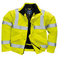 Yellow - Front - Portwest Unisex Hi-Vis Bomber Jacket (S463) - Workwear - Safetywear (Pack of 2)