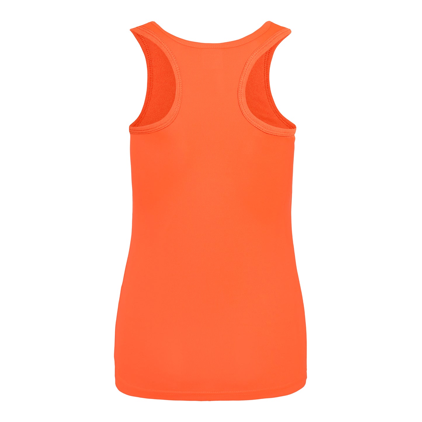 Electric Orange - Back - AWDis Just Cool Girlie Fit Sports Ladies Vest - Tank Top