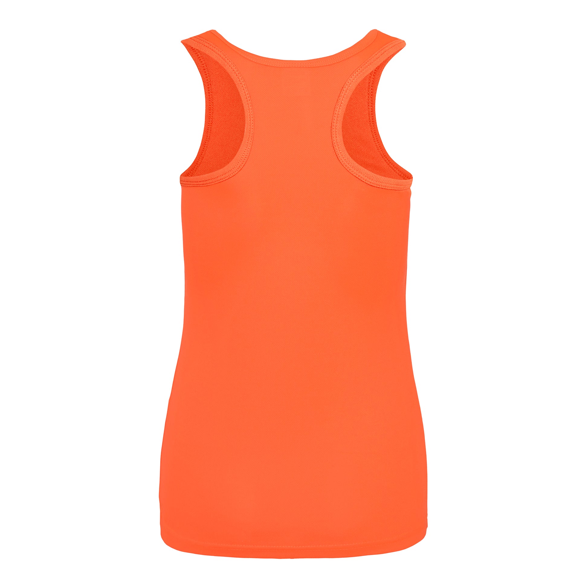 Electric Orange - Back - AWDis Just Cool Girlie Fit Sports Ladies Vest - Tank Top