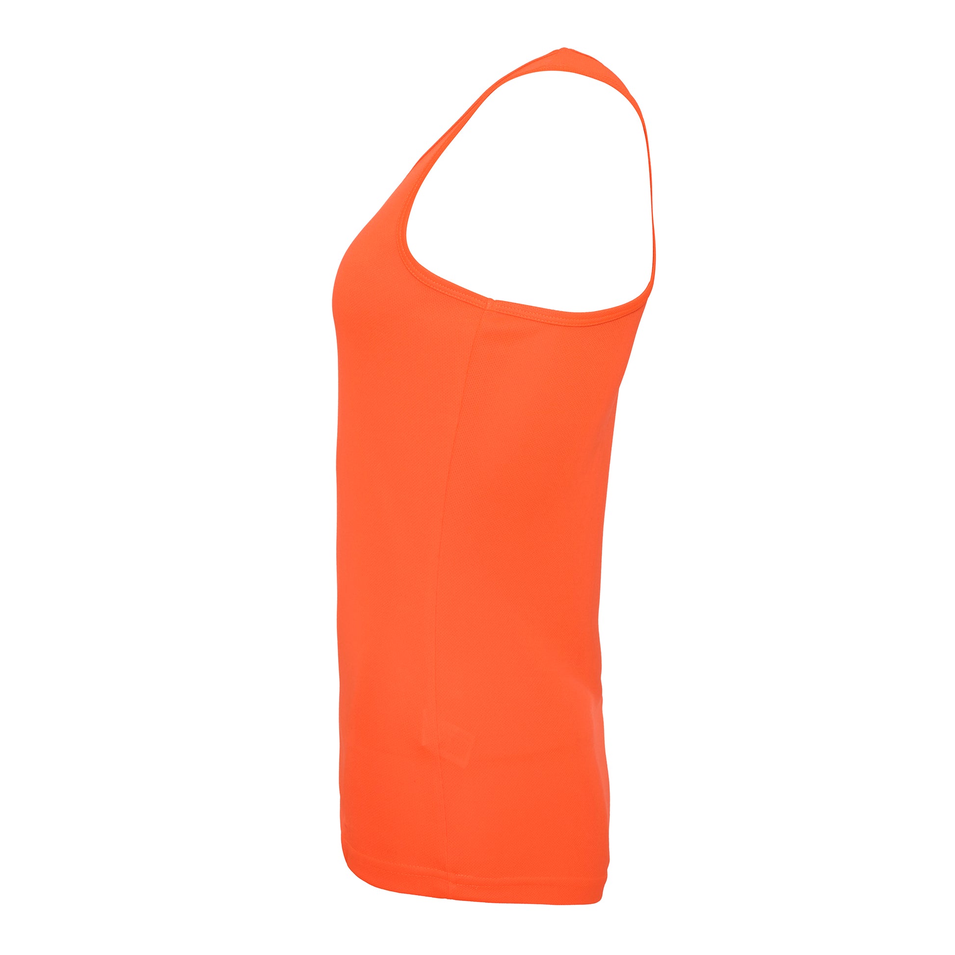 Electric Orange - Side - AWDis Just Cool Girlie Fit Sports Ladies Vest - Tank Top