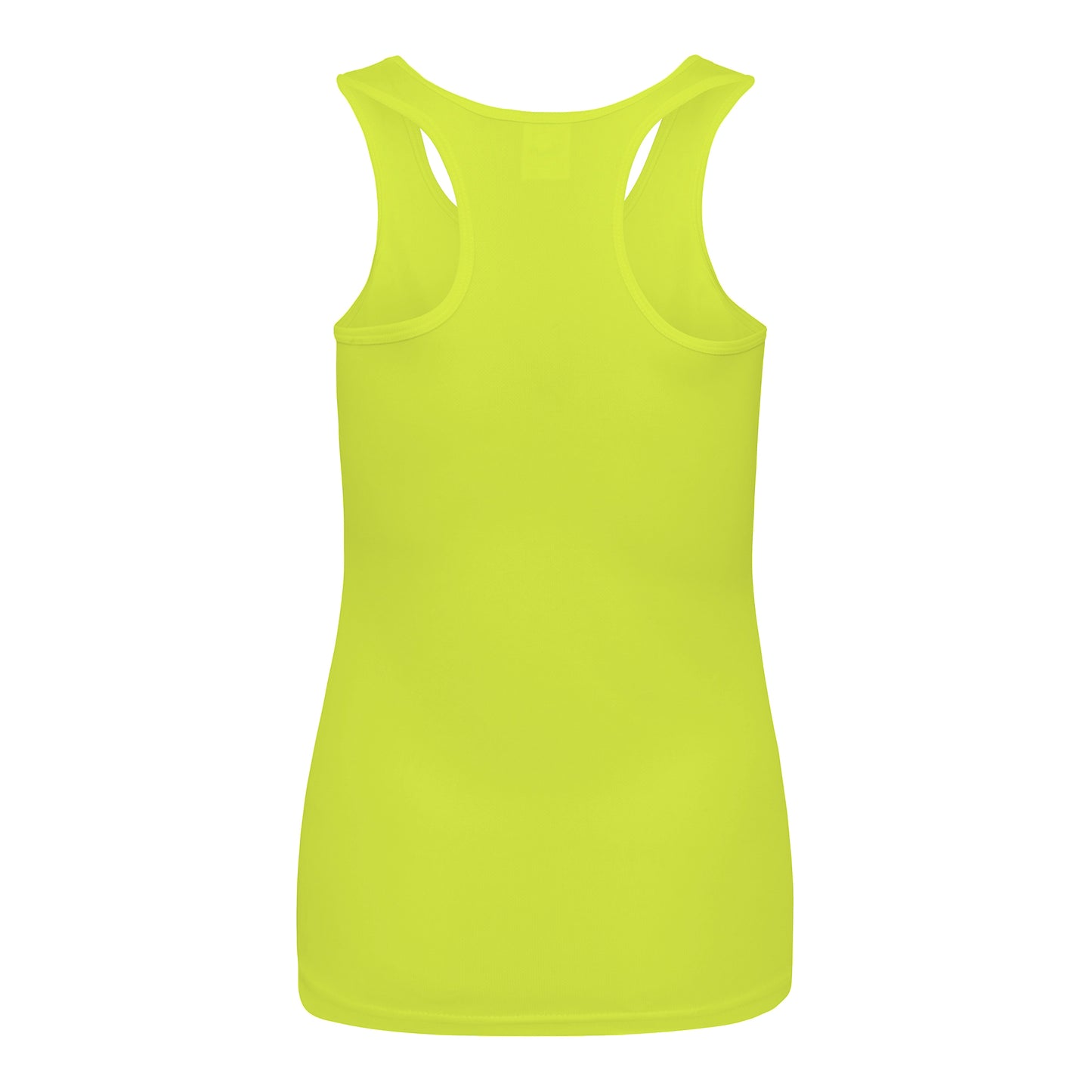 Electric Yellow - Back - AWDis Just Cool Girlie Fit Sports Ladies Vest - Tank Top