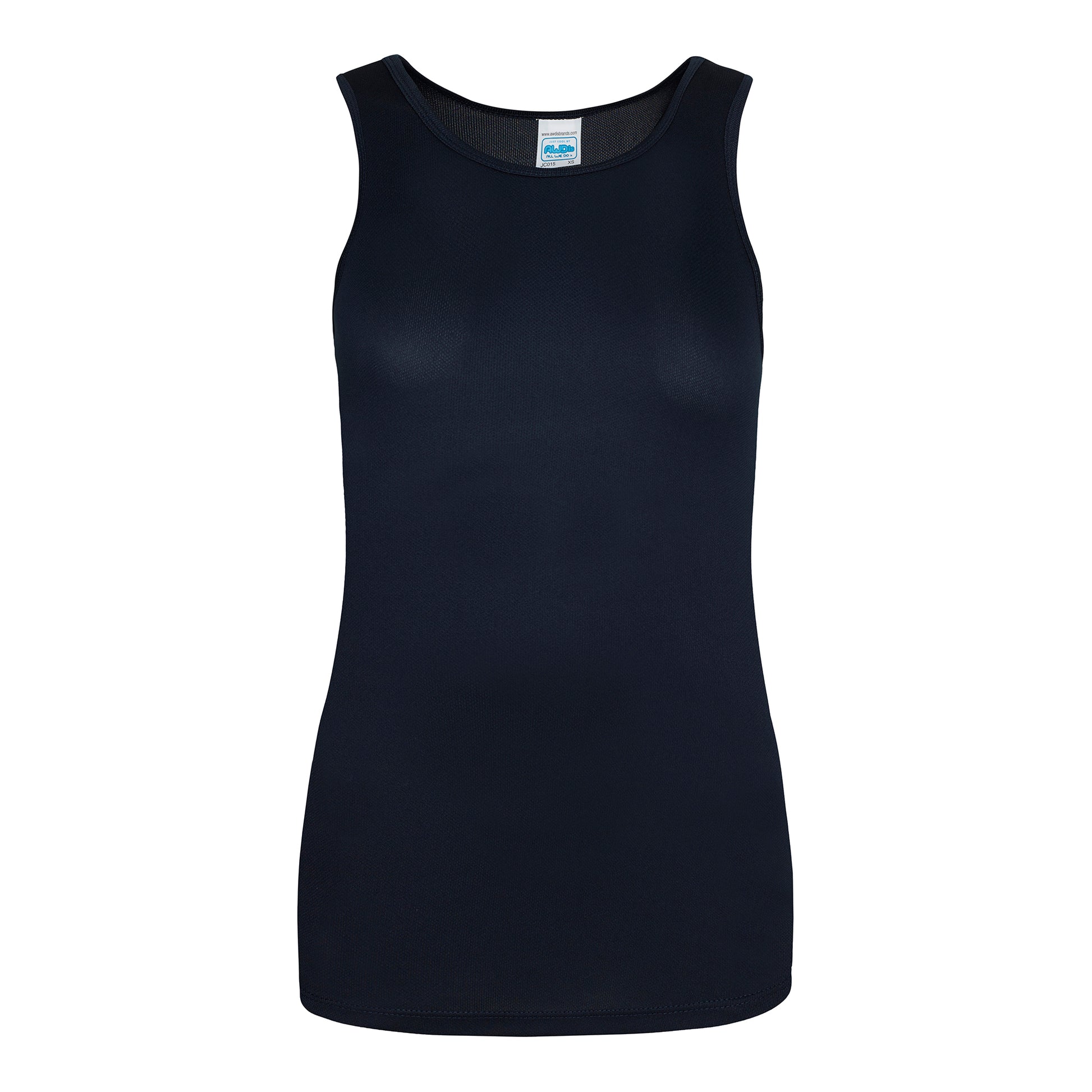 French Navy - Front - AWDis Just Cool Girlie Fit Sports Ladies Vest - Tank Top