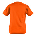 Electric Orange - Back - Awdis Childrens-Kids Sports T-Shirt
